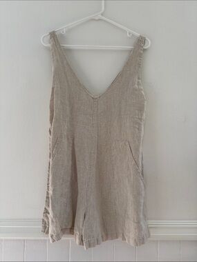 Ozma Simone Linen Romper, XS, Like New